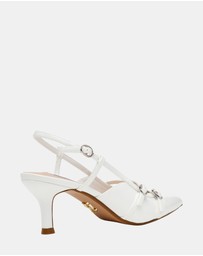 Steve Madden - Krave White Patent Heels