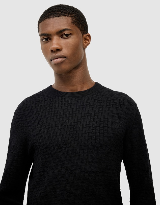 Politix - Elvin Geo Textured Crew Knit