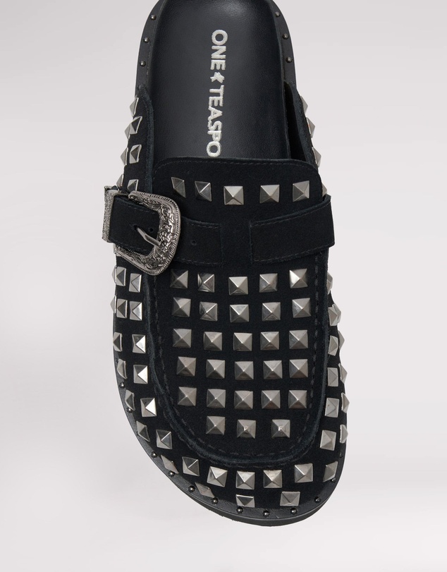 ONE TEASPOON - Studded Black Phoenix Slides