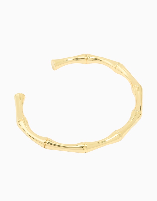 Lovisa - Gold Plated Bamboo Textured Wrist Cuff