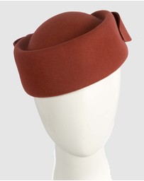 Max Alexander - Felt Rust Pillbox Hat