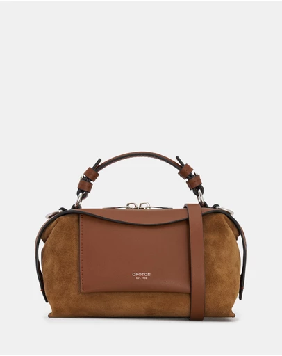 Oroton - Mica Small Bowler Suede