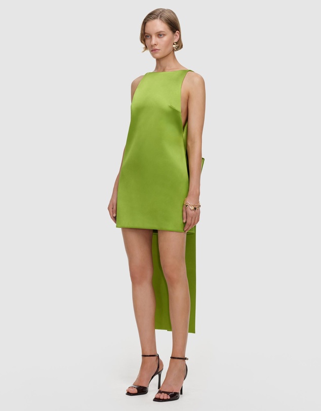 Self Portrait - Satin Bow Mini Dress