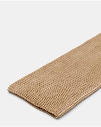 Morgan & Taylor - Sarina Rib Knit Scarf in Beige