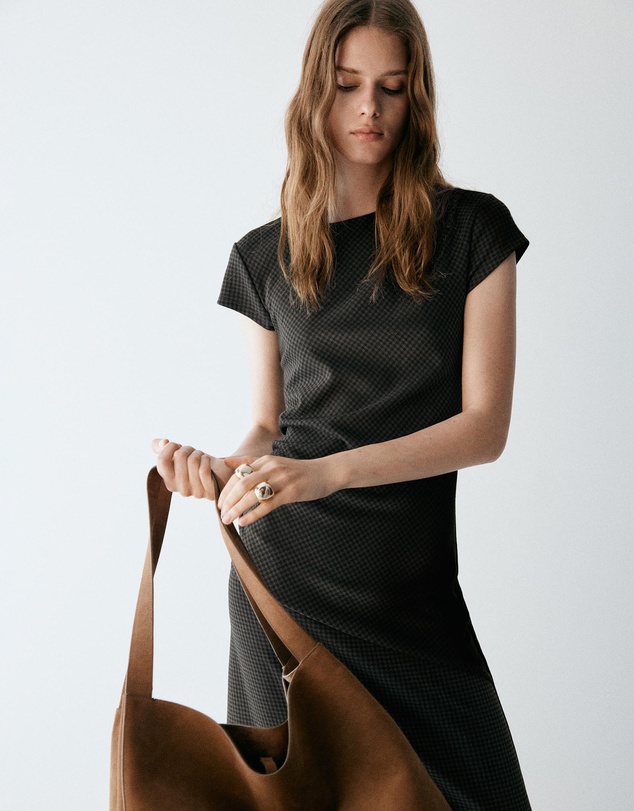 M.N.G - Gathered Check Dress