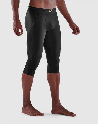 SKINS - SKINS Compression Men's Series-3 Active 3/4 Tight Thermal Black