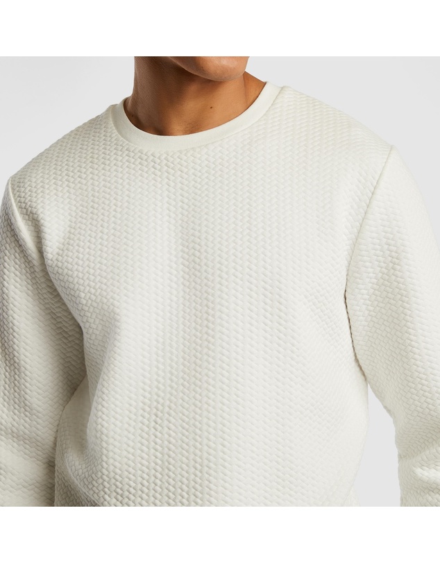 yd. - Tech Crew Neck Textured Sweatshirt