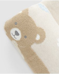 Purebaby - Embroidered Lined Blanket-Babies