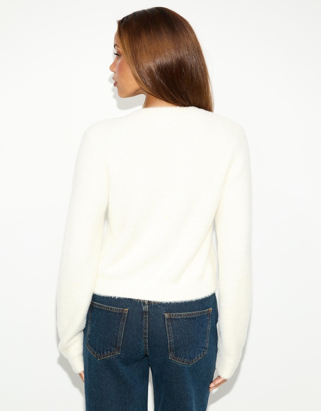 Dazie - Sloane Fuzzy Cardigan