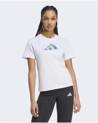 adidas Sportswear - FLORAL REGULAR GRAPHIC T-SHIRT Womens