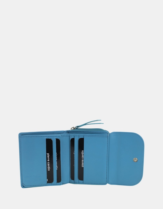 Pierre Cardin - Pierre Cardin Ladies Leather Tri-Fold Tab Wallet