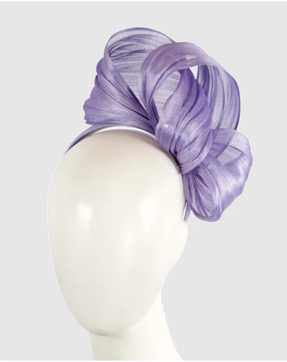 Fillies Collection - Bespoke Lilac Bow Racing Fascinator