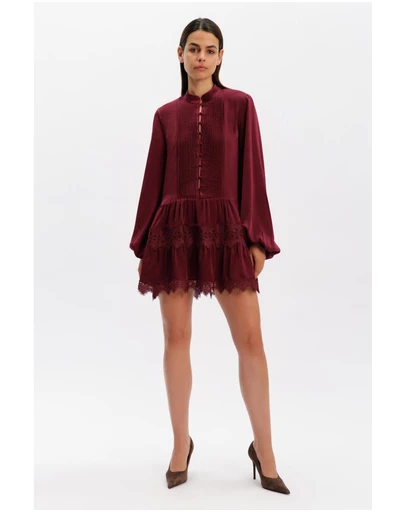 Bardot - Antonia Lace Trim Mini Dress