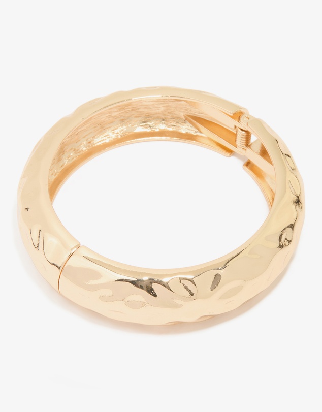 Lovisa - Gold Hammered Classic Bangle