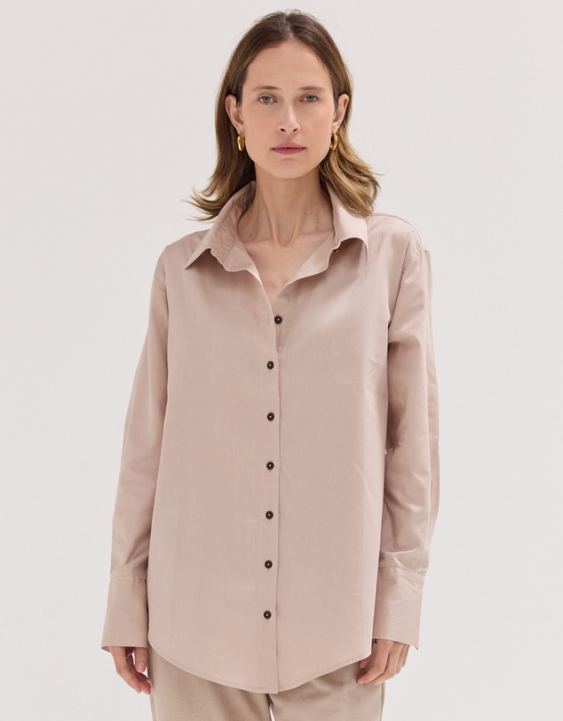 Cloth & Co. - The Split Back Shirt Limestone