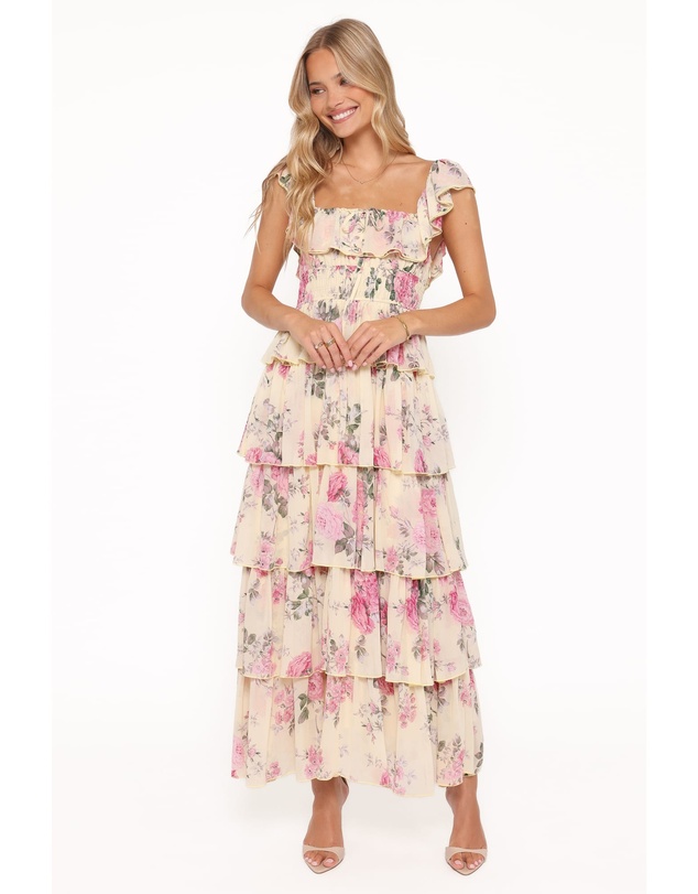 Petal & Pup - Belle Maxi Dress - Yellow Floral