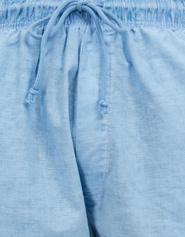 Surrounded By Ghosts - The Obsidian Linen Drawstring Shorts