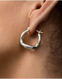 SAINT VALENTINE - Wabi Sabi Hoops - Silver