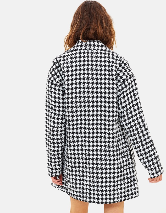 FRIEND of AUDREY - Houndstooth Check Coat