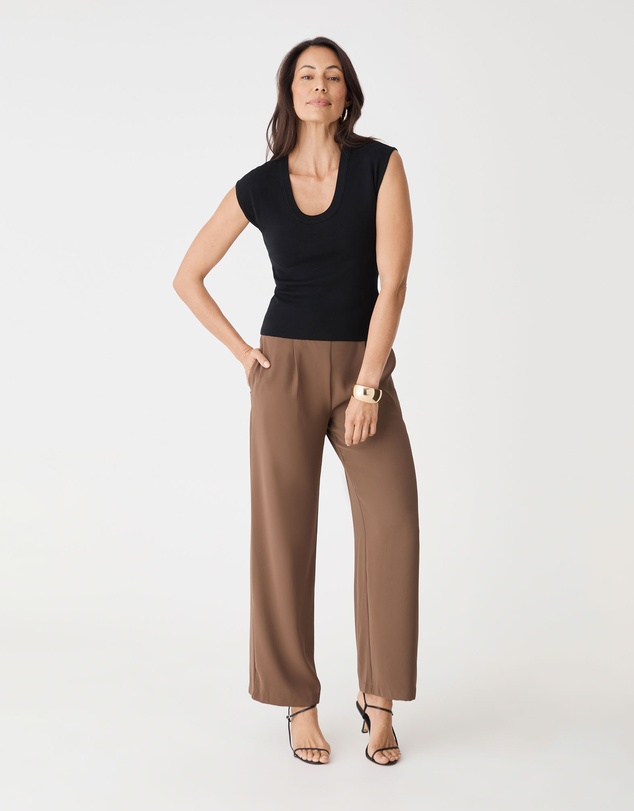 Forcast - Laura Tencel Scoop Neck Knit