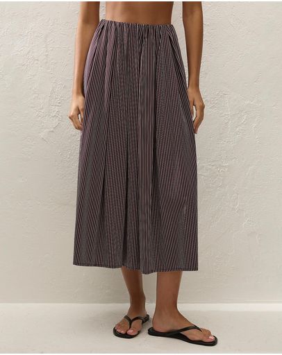 Rocio Pinstripe Chocolate Plum