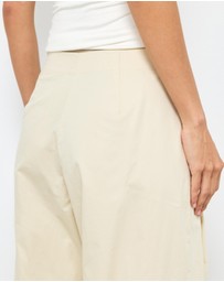 AERE - Organic Cotton High Waist Wide Leg Pants