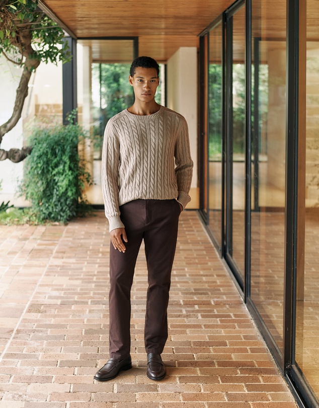 Trenery - Regular Fit Chino in Coffee Bean