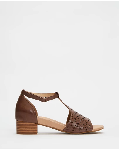 Mia Vita - Keen Heeled Sandal - Mushroom
