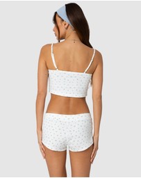 EDIKTED - Very Berry Cropped Tank Top