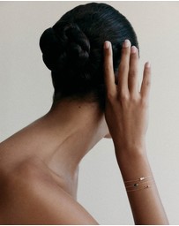 Kirstin Ash - Baguette Birthstone Bracelet October Pink Topaz