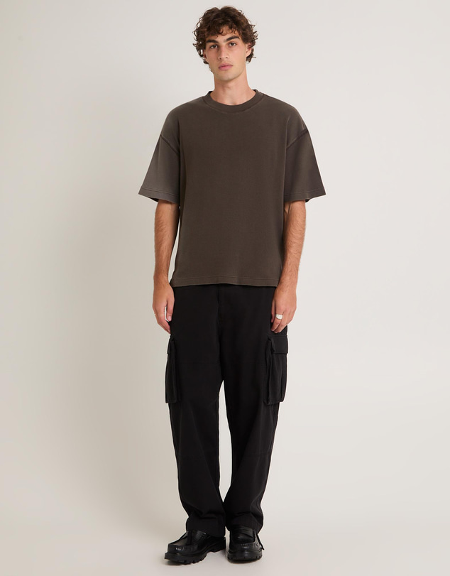 Black Noise White Rain - Eternity Waffle T-Shirt