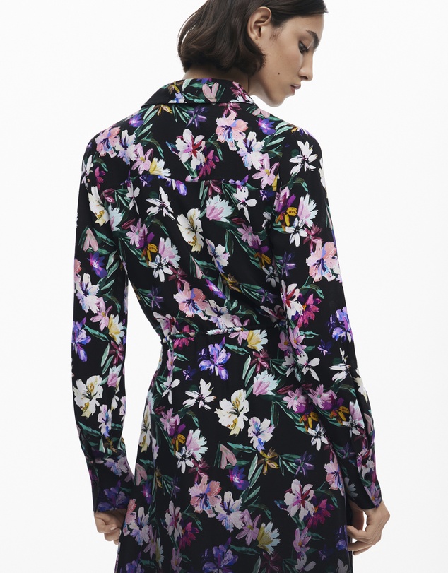 Desigual - Gradient Floral Shirt Dress