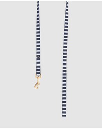 Mog & Bone - Neoprene Lead - Navy Hamptons Stripe Print
