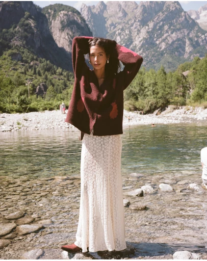 KINGA CSILLA - Tarot Lace Mother Maxi Skirt