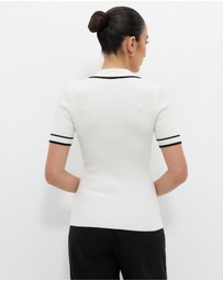 Calli - Lari Short Sleeve Rib Knit