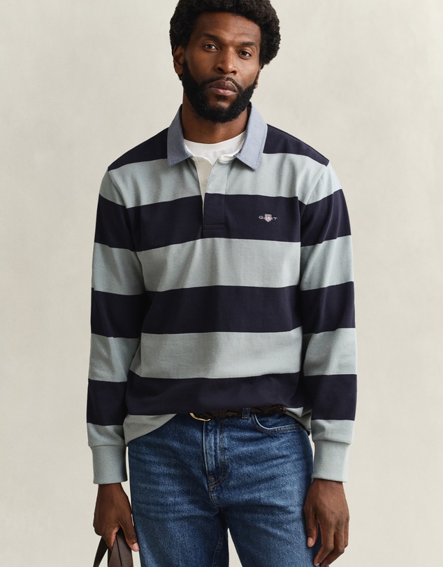 Gant - Chambray Stripe Heavy Rugger