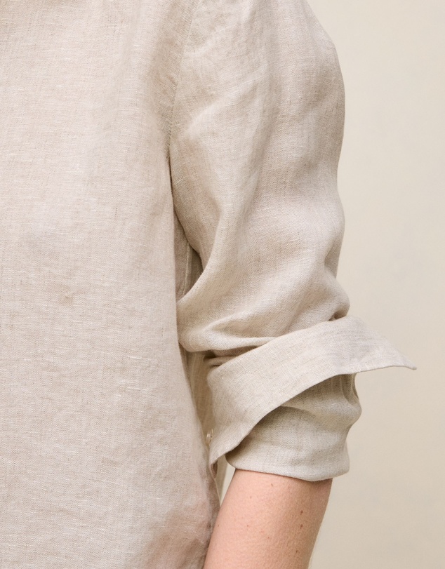 Trenery - Delave Linen Classic Shirt in Flax