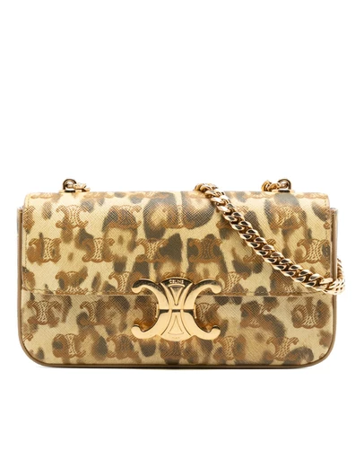 Pre-Loved by Azura Reborn - Pre-Loved Calfskin Leopard Print Claude Chain Shoulder Bag
