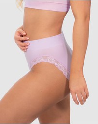 B Free Intimate Apparel - Contour Lace High Cut Briefs - 3 Pack