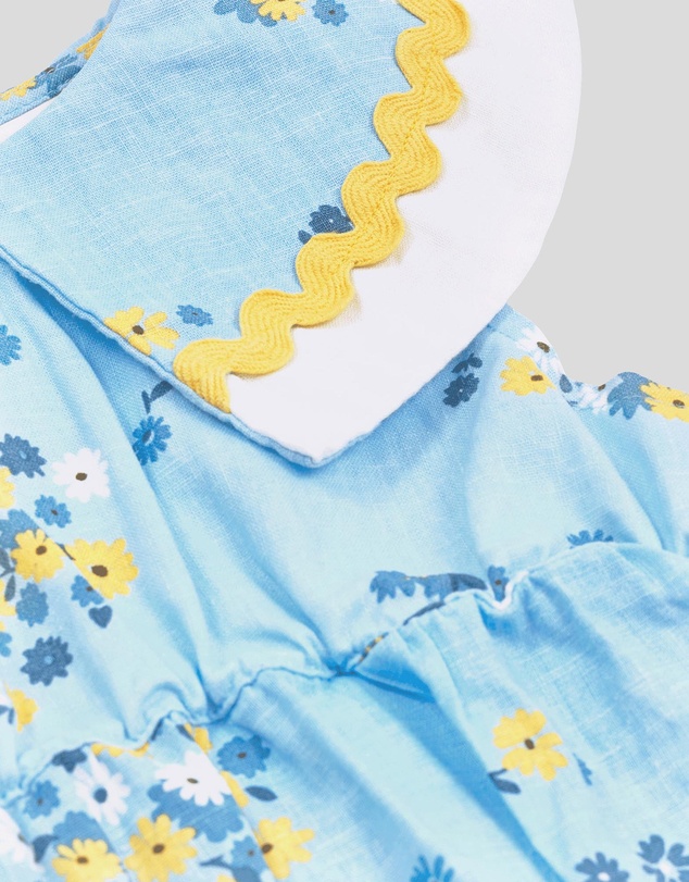 Goldie + Ace - Floral Ava Collared Romper - Babies
