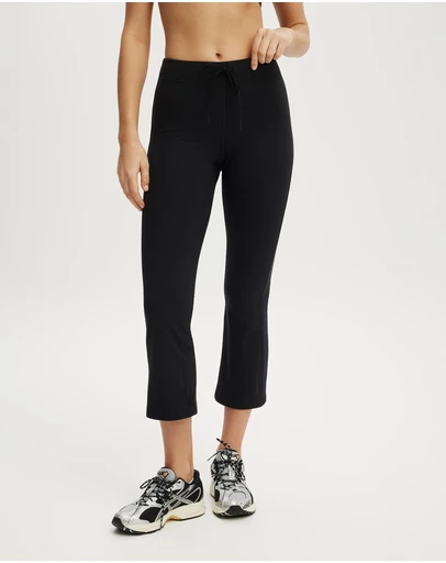 Cotton On Body Active - Ultra Soft Tie Front Cropped Kick Flare