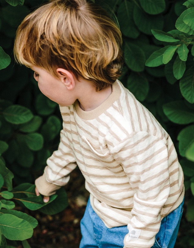 Kynd Baby - Stripe Top in Mocha Stripe