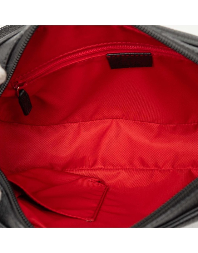 Gucci - Pre-Loved GG Nylon Crest Shoulder Bag