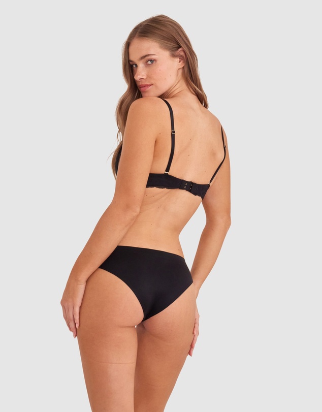 Bras N Things - Sexy Basics Push Up Mystic - Black