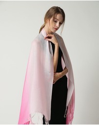Ozwear Connection Uggs - Ugg 100% Merino Wool Tie Dye Scarf Pink and Rose
