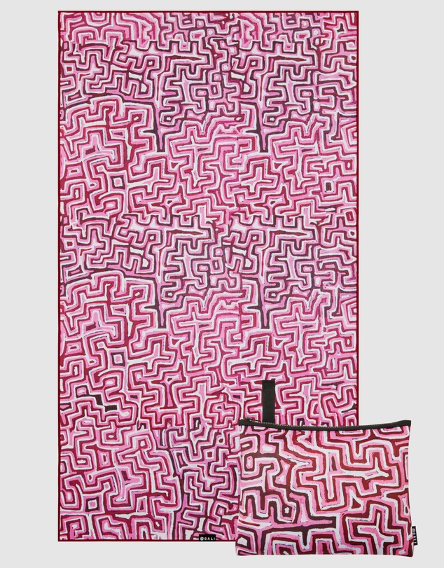Gali Swimwear - Lukarrara (Pink) Sand-Free Beach Towel