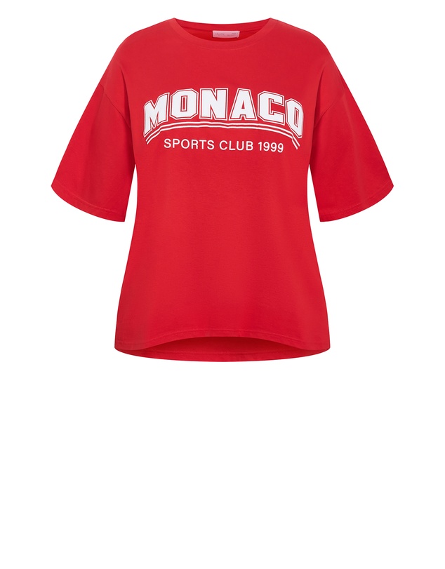 City Chic - Plus size Laid Back Monaco Tee - red