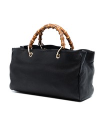 Pre-Loved by Azura Reborn - Pre-Loved Medium Calfskin Bamboo Shopper Satchel