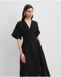 Country Road - Wrap Front Midi Dress