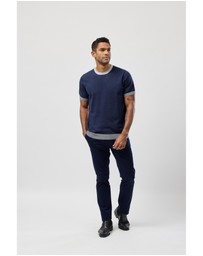 Brooksfield - Crew Neck Knitted Tee